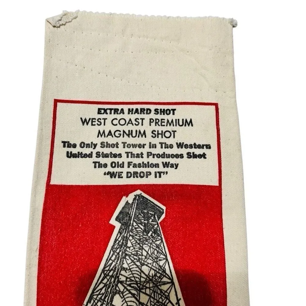 WEST COAST PREMIUM MAGNUM SHOT #8 1/2 Vintage Canvas Ammo Bag Advertisement